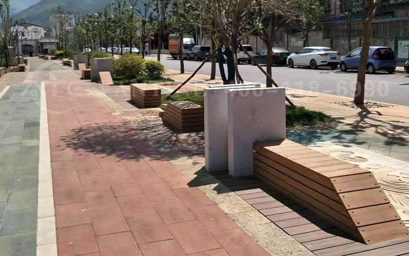 广西南宁市政纳米木休闲坐凳