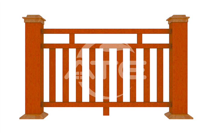 清远漂流景区塑木护栏