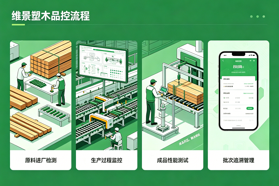 101维景塑木品控流程示意图 101维景塑木品控流程示意图